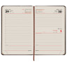 Ежедневник датированный 2022 А5 138x213 мм BRAUBERG "Comodo", под кожу, коричневый, 112742