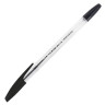 Ручка шариковая STAFF "BP-1000", ЧЕРНАЯ, корпус прозрачный, узел 0,7 мм, линия письма 0,35 мм, 142825