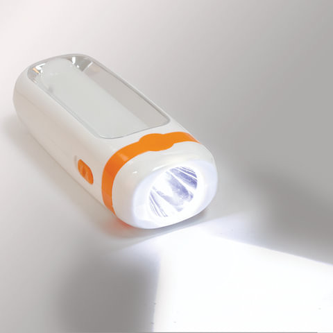 Фонарь светодиодный ЭРА KA10S, 10 х LED + 1 х LED, 2 режима, туристический, аккумуляторный заряд от 220 V, Б0025642