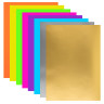 Цветная бумага, А4, ФЛУОРЕСЦЕНТНАЯ МЕЛОВАННАЯ (глянцевая), ВОЛШЕБНАЯ, 8 листов 8 цветов, скрепка, 200х280 мм, ЮНЛАНДИЯ, 129545