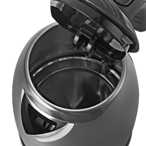 Чайник BOSCH TWK7805, 1,7 л, 2200 Вт, закрытый нагревательный элемент, нержавеющая сталь, черный