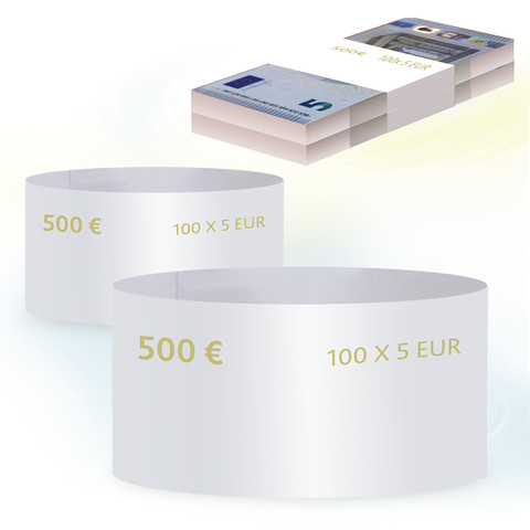 Бандероли кольцевые, комплект 500 шт., номинал 5 евро