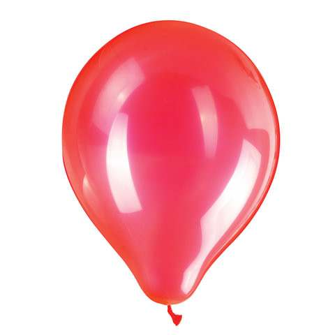 Шары воздушные ZIPPY (ЗИППИ) 10" (25 см), комплект 50 шт., неоновые красные, в пакете, 104183