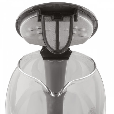 Чайник SCARLETT SC-EK27G64, 1,7 л, 2200 Вт, закрытый нагревательный элемент, стекло, серый