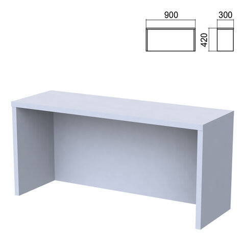 Надстройка для стола "Арго", шириной 900 мм, серый