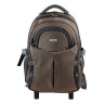 Рюкзак для школы и офиса BRAUBERG "Jax 1", 30 л, размер 43х33х23 см, ткань, на колесах, черно-коричневый, 224458