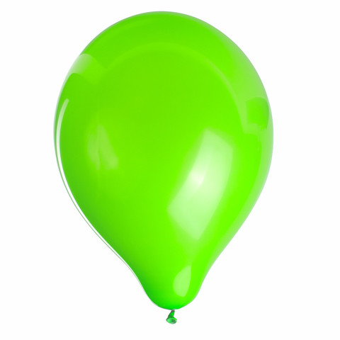 Шары воздушные ZIPPY (ЗИППИ) 10" (25 см), комплект 50 шт., неоновые зеленые, в пакете, 104184