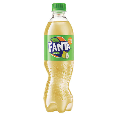 Напиток газированный FANTA (Фанта) "Груша", 0,5 л, пластиковая бутылка, 1656501