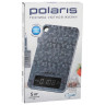 Весы кухонные POLARIS PKS 0531ADL "Crystal", электронный дисплей, max вес 5 кг, тарокомпенсация, сталь