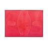 Обложка для паспорта BEFLER "Ящерица", натуральная кожа, тиснение, красная, О.1-3