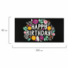 Конверт для денег "HAPPY BIRTHDAY!", Цветы, 166х82 мм, выборочный лак, ЗОЛОТАЯ СКАЗКА, 113748
