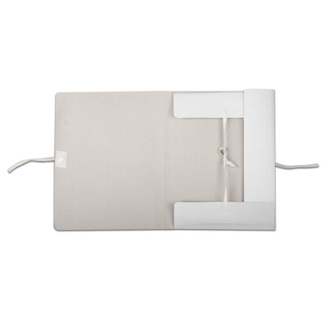 Папка для бумаг с завязками картонная, 40 мм, гарантированная плотность 380 г/м2, 4 завязки, до 350 листов, 122035