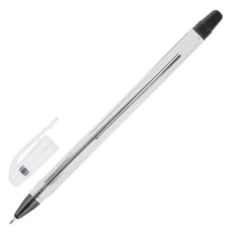 Ручка шариковая масляная CROWN "Oil Jell", ЧЕРНАЯ, узел 0,7 мм, линия письма 0,5 мм, OJ-500B