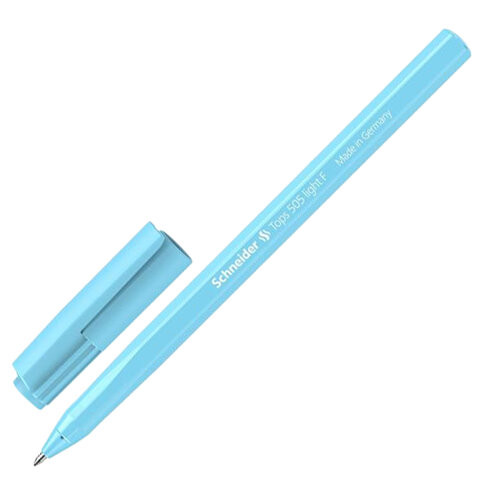 Ручка шариковая SCHNEIDER (Германия) "Tops 505 F" Light Pastel, СИНЯЯ, пастель ассорти, узел 0,8 мм, 150520