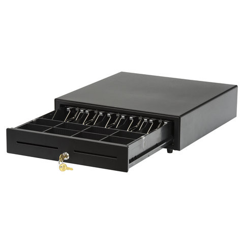 Ящик для денег АТОЛ CD-410-B, электромеханический, 410x415x100 мм (ККМ АТОЛ), черный, 38711