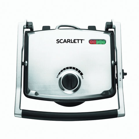 Электрогриль SCARLETT SC-EG350M01, 2200 Вт, 2 режима, фиксированные панели, антипригарное покрытие, SC - EG350M01