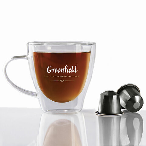 Чай в капсулах GREENFIELD "Black Wonder", черный, 10 штук х 2,5 г, 1362-10