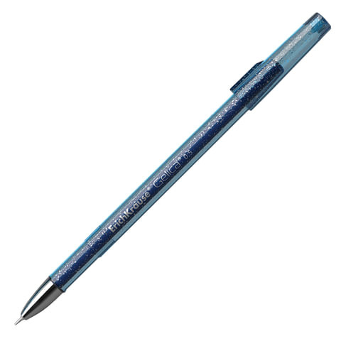 Ручка гелевая ERICH KRAUSE "Gelica", СИНЯЯ, корпус синий, игольчатый узел 0,5 мм, линия письма 0,4 мм, 45471
