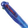 Ручка шариковая автоматическая с грипом BRAUBERG "Spectrum", 4 ЦВЕТА (синяя, черная, красная, зеленая), линия письма 0,35мм, 141513