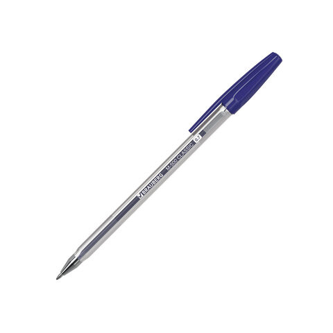 Ручки шариковые BRAUBERG "M-500", НАБОР 4 шт., СИНИЕ, узел 0,7 мм, линия письма 0,35 мм, 143453