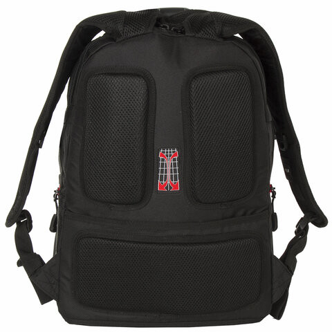 Рюкзак GERMANIUM "S-03" универсальный, с отделением для ноутбука, увеличенный объем, черный, 46х32х26 см, 226949