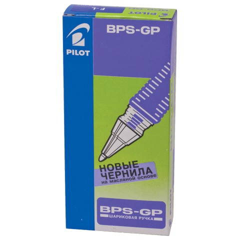 Ручка шариковая масляная с грипом PILOT "BPS-GP", СИНЯЯ, корпус прозрачный, узел 0,7 мм, линия письма 0,32 мм, BPS-GP-F, BРS-GP-F
