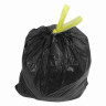 Мешки для мусора 30 л, завязки, черные, в рулоне 30 шт., ПНД, 10 мкм, 45х57 см (±5%), прочные, ОФИСМАГ, 601396