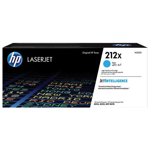 Картридж лазерный HP (W2121X) 212X для Color LaserJet M554/M555, голубой, оригинальный, ресурс 10 000 страниц