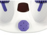 Ванночка для ног POLARIS PMB 1006, 80 Вт, 3 режима, 4 массажных ролика, защита от брызг, белая/фиолетовая