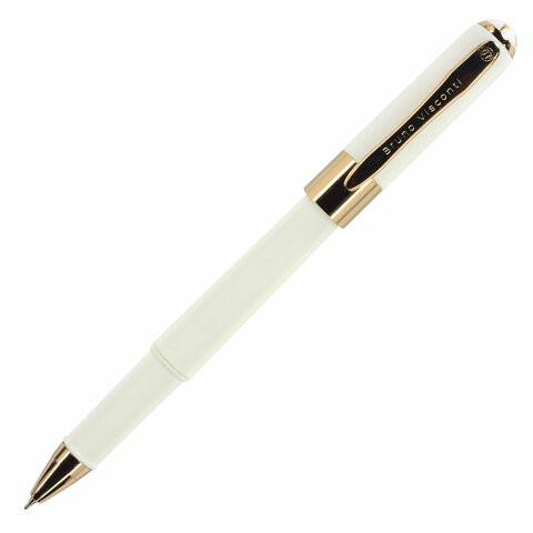Ручка шариковая BRUNO VISCONTI MONACO, белый корпус, узел 0,5 мм, линия письма 0,3 мм, синяя, 20-0125/02