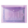 Папка-конверт с кнопкой ERICH KRAUSE "Fizzy Vivid", А4, до 100 листов, тонированная, ассорти, 0,14 мм, 44285