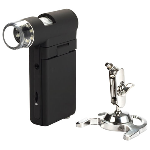 Микроскоп цифровой LEVENHUK DTX 500 Mobi, 20-500 кратный, 3" ЖК-монитор, камера 5 Мп, microSD, портативный, 61023