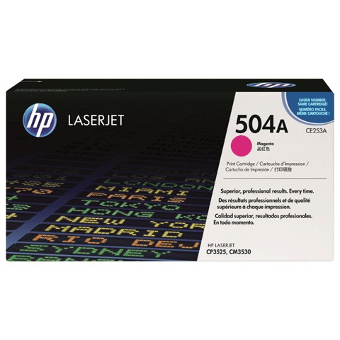 Картридж лазерный HP (CE253A) ColorLaserJet CP3525/CM3530, пурпурный, оригинальный, ресурс 7000 страниц