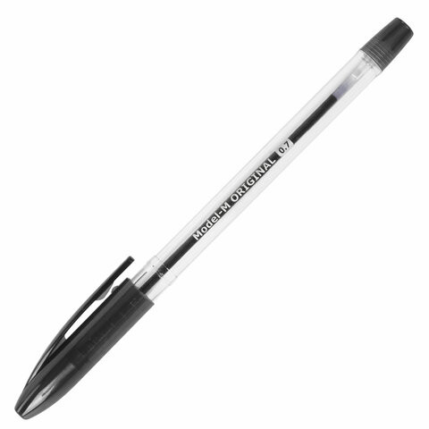 Ручка шариковая масляная BRAUBERG "Model-M" ORIGINAL, ЧЕРНАЯ, узел 0,7 мм, линия письма 0,35 мм, 143251