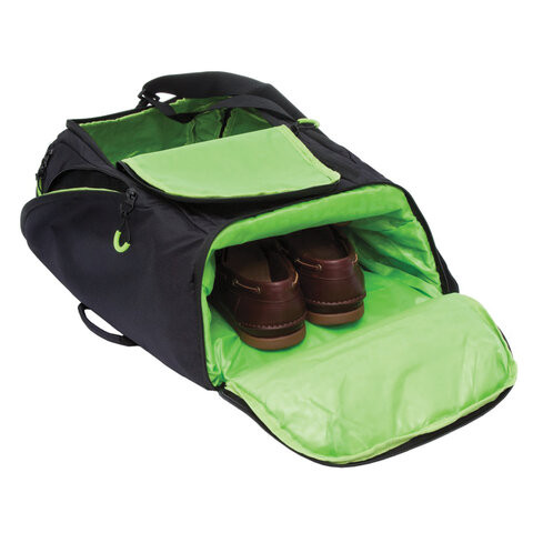 Рюкзак GRIZZLY деловой, с отделением для обуви, черный, 54x32x21 см, RQ-906-1/2, RQ-906-11/2