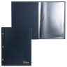 Папка "Меню" на трех винтах, с 10 файлами, 220х320 мм, синяя, "ДПС", 2273.М-101