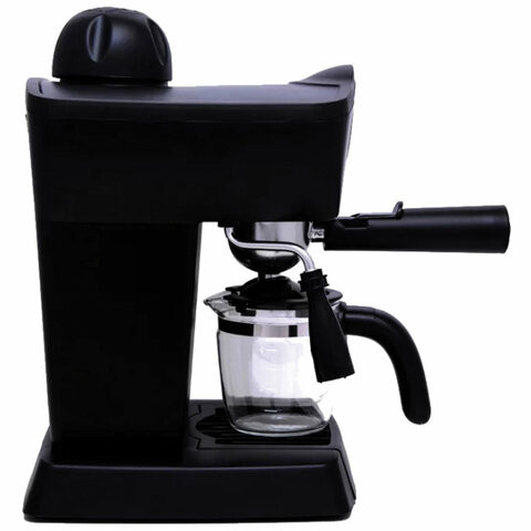 Кофеварка рожковая KITFORT КТ-706, 800 Вт, объем 0,8 л, 3,5 бар, ручной капучинатор, черная, KT-706