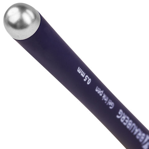 Ручка гелевая с грипом BRAUBERG "Impulse", СИНЯЯ, игольчатый узел 0,5 мм, линия письма 0,35 мм, 141182