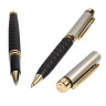 Набор PIERRE CARDIN (Пьер Карден) шариковая ручка и ручка-роллер, корпус черный/серебристый, латунь, PC0860BP/RP, синяя