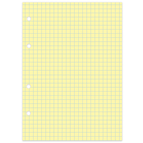Сменный блок к тетради на кольцах, А5, 80 л., BRAUBERG, "Желтый", 403257