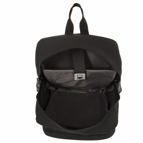 Рюкзак GERMANIUM "S-06" универсальный, с отделением для ноутбука, уплотненная спинка, черный, 44х30х14 см, 226956