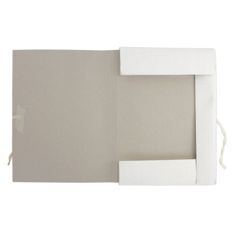 Папка для бумаг с завязками картонная мелованная BRAUBERG, 440 г/м2, до 200 листов, 110925