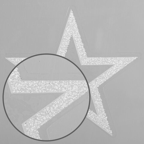 Украшение для окон и стекла ЗОЛОТАЯ СКАЗКА "Звезды 1", 25,8х33,5 см, ПВХ, 591255