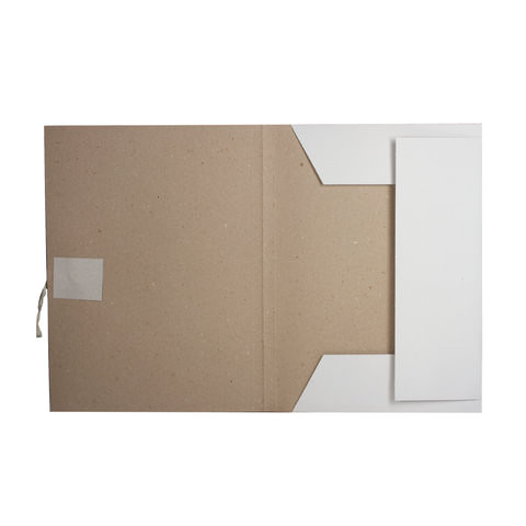 Папка для бумаг с завязками картонная BRAUBERG, гарантированная плотность 280 г/м2, до 200 л., 122292