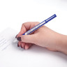 Ручка гелевая с грипом BRAUBERG "Contact", СИНЯЯ, корпус синий, игольчатый узел 0,5 мм, линия письма 0,35 мм, 141184