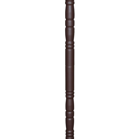 Вешалка-стойка SHT-CR14, 1,87 м, диск 35 см, 4 крючка, металл, коричневая