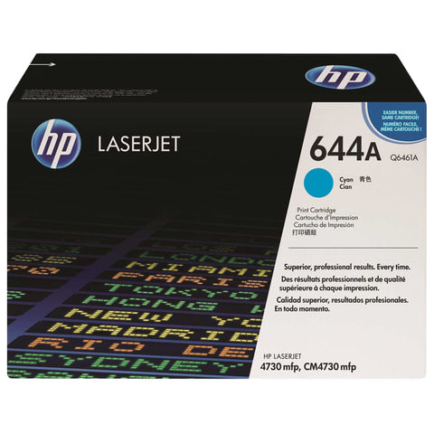 Картридж лазерный HP (Q6461A) ColorLaserJet CM4730, голубой, оригинальный, ресурс 12000 стр.