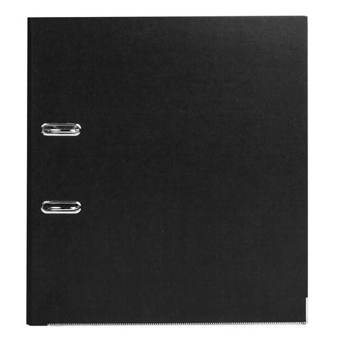 Папка-регистратор BRAUBERG "ECO", 75 мм, черная, 221395