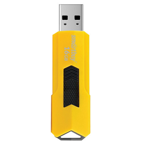 Флеш-диск 16 GB SMARTBUY Stream USB 2.0, желтый, SB16GBST-Y