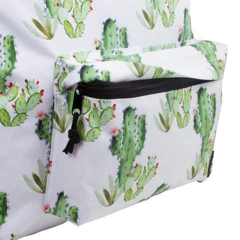 Рюкзак BRAUBERG универсальный, сити-формат, белый, "Мексика", 20 литров, 41х32х14 см, 226416